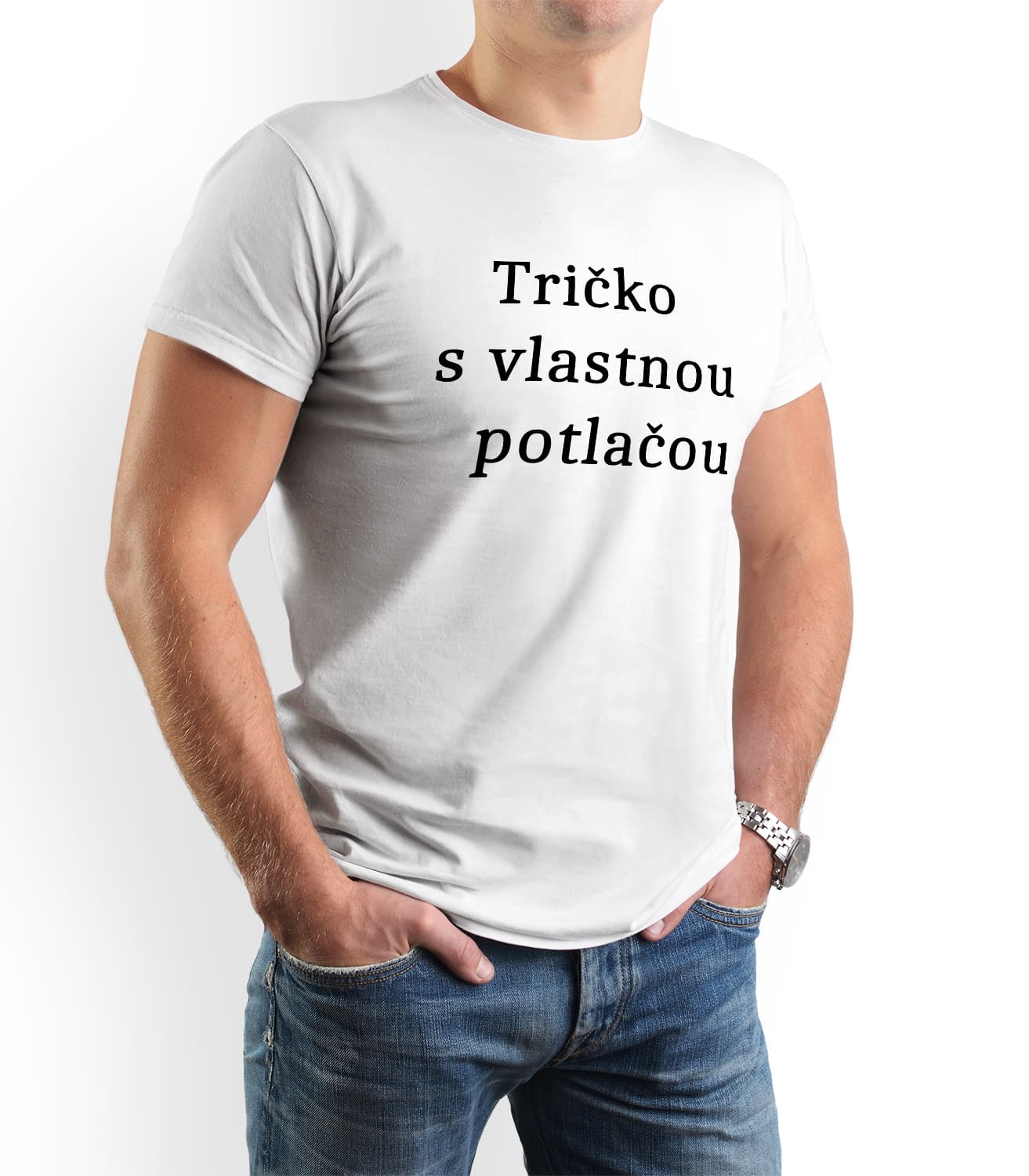 Pánske tričko s vlastnou potlačou-Panske tričko s potlacou-Vlastný dizajn na tricku-Prank.sk