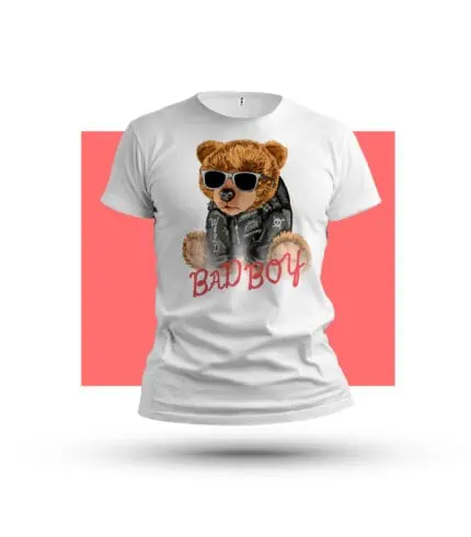 Bad boy macko-Tricko-Potlac triciek-Tricko s vlastnou potlacou-Tricko s navrhom-Prank.sk
