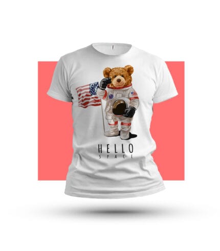 Macko astronaut-Tricko-Potlac triciek-Tricko s vlastnou potlacou-Tricko s navrhom-Prank.sk