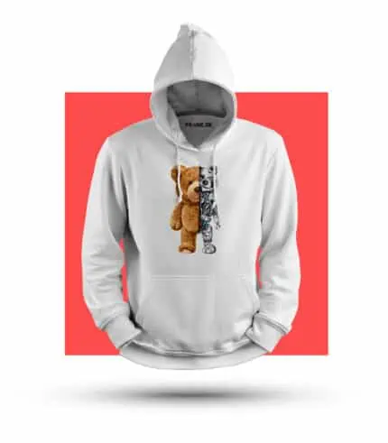 Macko robot-Mikina-Potlacmikiny-Mikina s vlastnou potlacou-Mikina s navrhom-Prank.sk