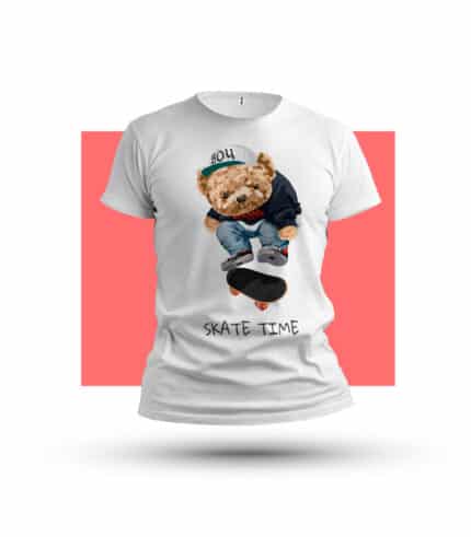 Macko skejter-Tricko-Potlac triciek-Tricko s vlastnou potlacou-Tricko s navrhom-Prank.sk