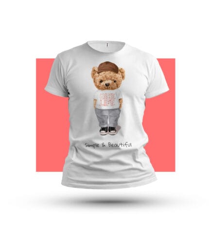 Macko stastny-Tricko-Potlac triciek-Tricko s vlastnou potlacou-Tricko s navrhom-Prank.sk