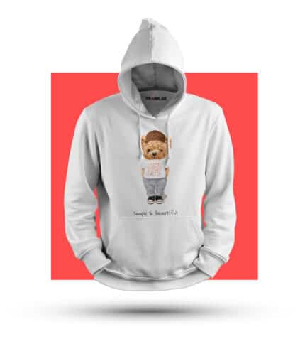 Macko stastnyt-Mikina-Potlacmikiny-Mikina s vlastnou potlacou-Mikina s navrhom-Prank.sk