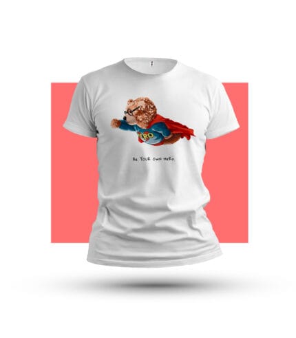 Macko superhrdina-Tricko-Potlac triciek-Tricko s vlastnou potlacou-Tricko s navrhom-Prank.sk