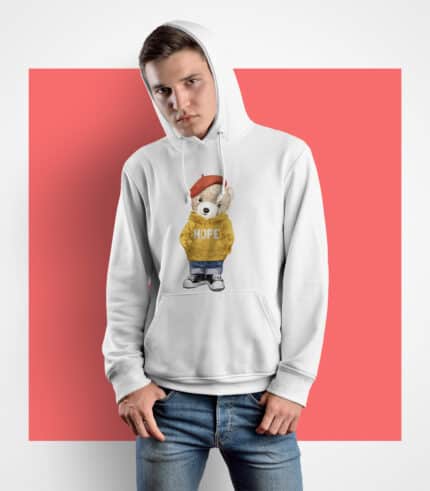 macko s ciapkou mackova edicia mikiny pre pana-Panska mikina alebo tricko-Mikina alebo tricko s potlacou-Prank.sk